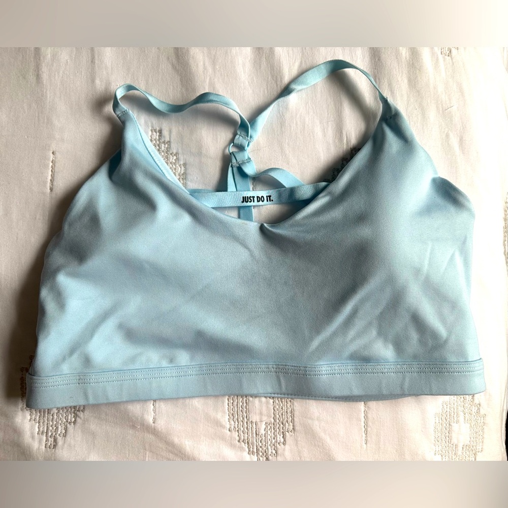 Nike Light Blue Sports Bra XL